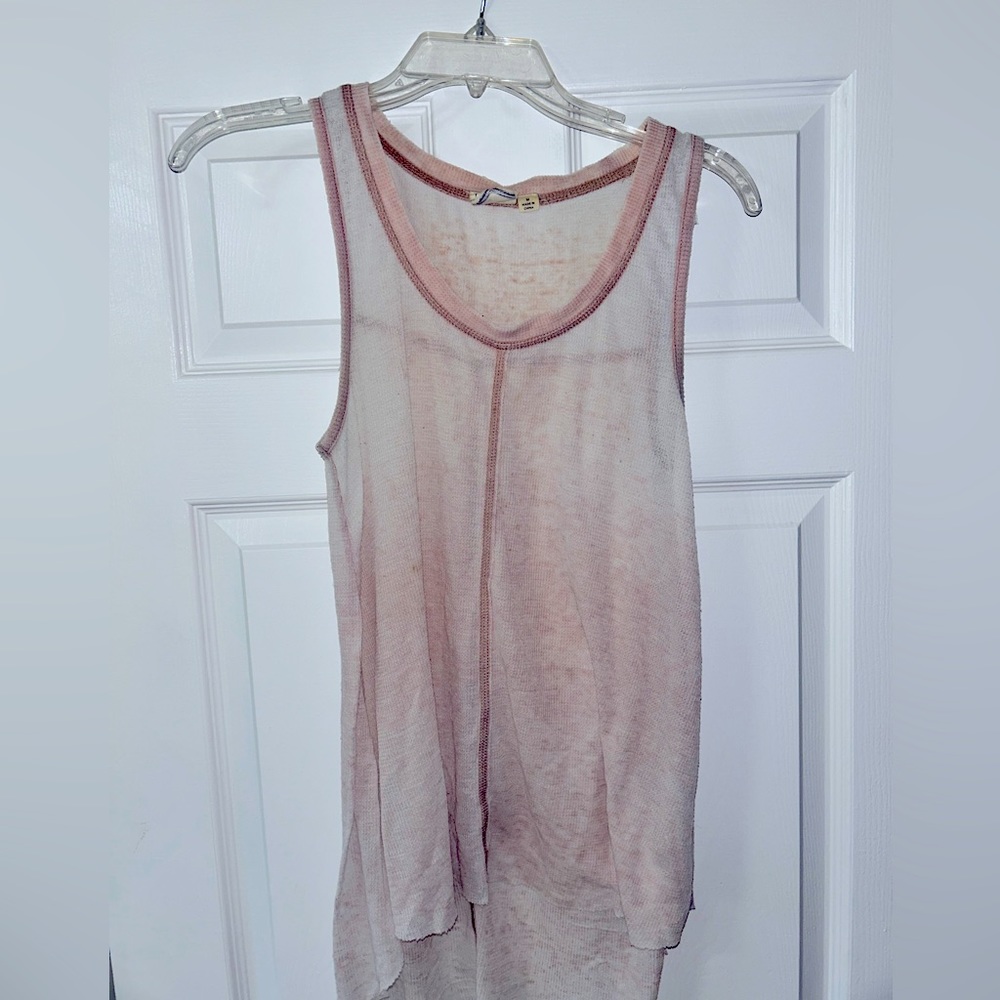 White Crow sheer tank top, medium